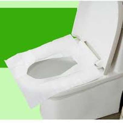 10PCS disposable toilet seat cover image 1