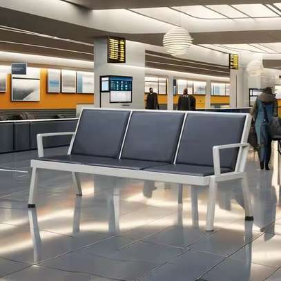 HD-Gauge Steel 3-Seater Airport Chair image 1