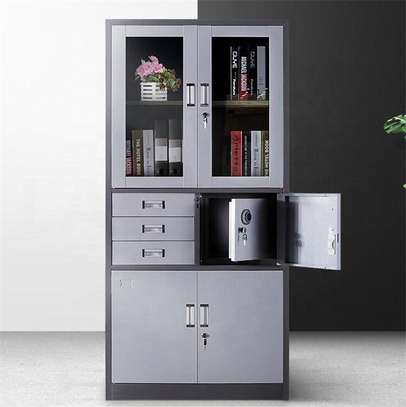 Office Cabinet : Office Quadral Storage Cabinet With safe image 1