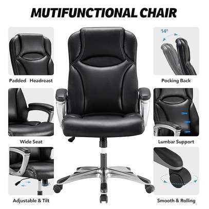 Ergonomic Modern Executive Leather Office Chair image 3
