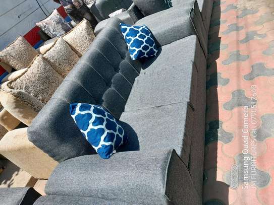 Grey back permanent 3seater sofa set on sell image 1