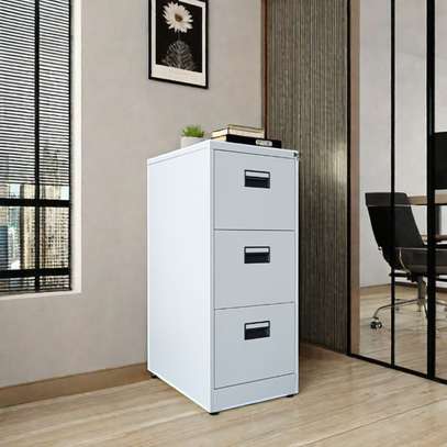 3-Drawer Vertical File Cabinet – Steel Office Storage image 6