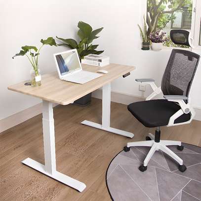 Standing Desks: Powered Height Sit Stand Desk image 7