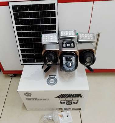 6mp 4g Solar PTZ Camera Outdoor Tripple Lens CCTV Camera image 2