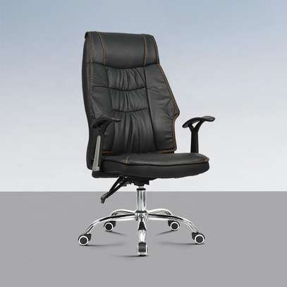 Ergonomic High-Back Leather Office Chair image 6