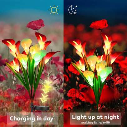 1/3 Pcs Outdoor Waterproof Calla Lily Solar Lights image 1