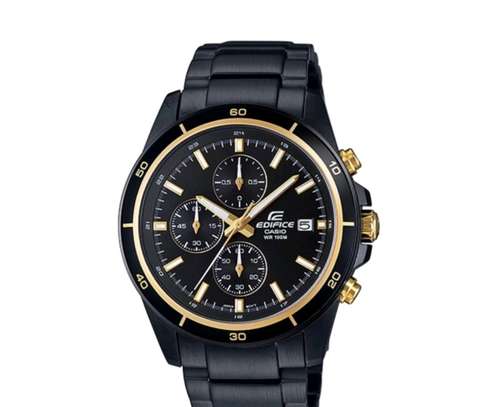 Casio Edifice EFR-526BK-1A9V  100M Black Stainless Steel image 1