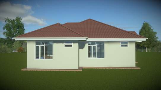A magnificent Three Bedroom house plan image 3