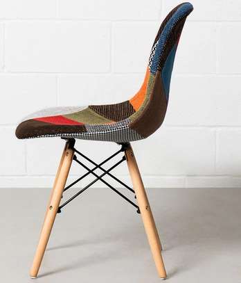 Dining Chair: Modern Armless Fabric Seat image 2