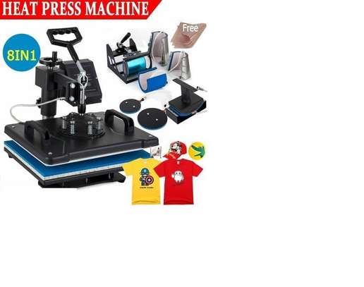 Generic 8 In 1 Heat Press Printing Machine easy to use image 1