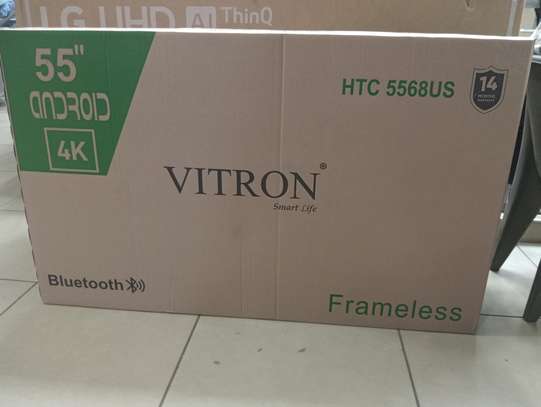 Vitron 55" smart android UHD 4k frameless tv image 2