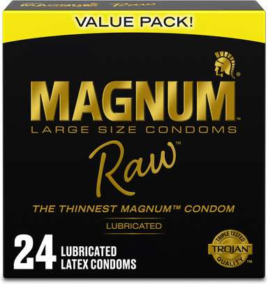 Trojan Magnum Raw Large Size Condoms - 24 Count image 2