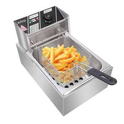 Commercial Single Stainless Steel Deep Fryer -6 Litres image 1