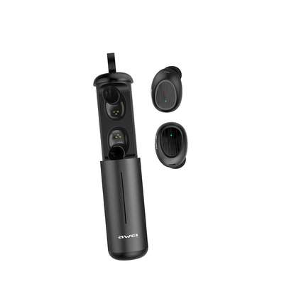 AWEI T55 TWS Bluetooth 5.0 Sports Wireless Earphone With Charge Case image 3