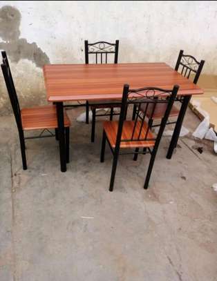 Morden wooden dinning table 4 seater image 1