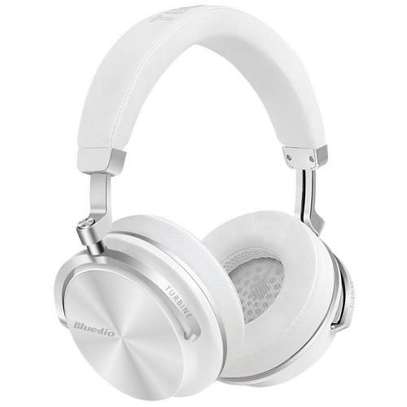 Bluedio Active Noise Cancelling Wireless Bluetooth Headphones with Mic - White image 3