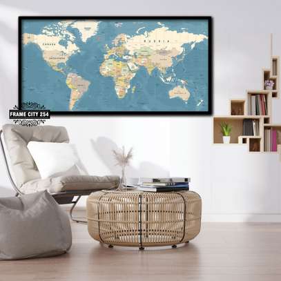 World Map Wall Art image 1