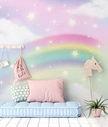 Rainbow 3d wall murals image 4