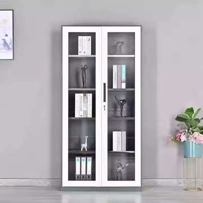 Glass Door Office Cabinet image 1