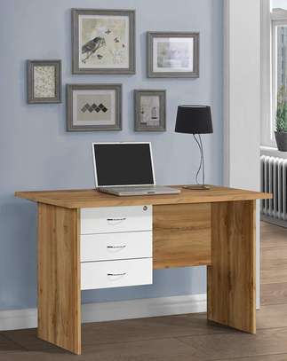 Office tables: 100cm wooden study home office table image 1