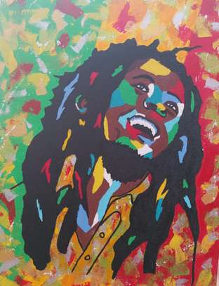 Bob Marley Acrylic painting on sale image 1