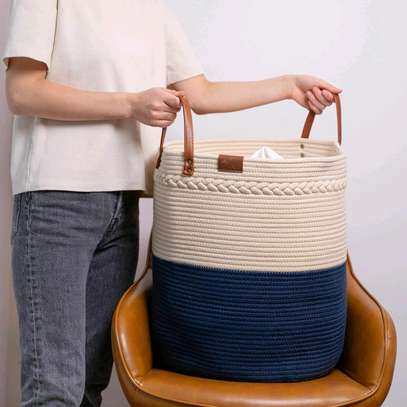 Cotton rope basket image 1