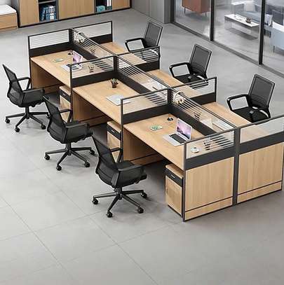 Office Workstation;4-Way Modular Office Workstation image 6