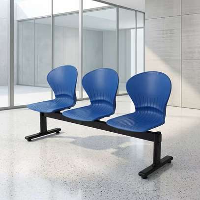Reception Bench; 3-Link Plastic Reception Bench image 4