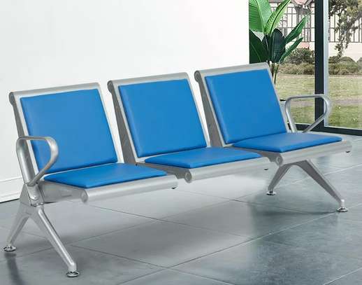 Office Bench; 3 Link Heavy Duty Padded Reception Bench image 7