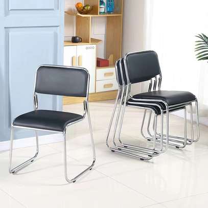 Chrome Leather Visitor’s Chair image 4