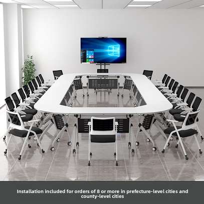 Foldable Table : White Foldable Office Table In Kemera image 6