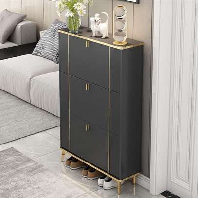 Wooden Flip Top Shoe Rack Cabinet image 5