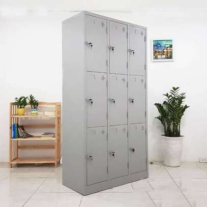 9 Locker Steel Office Cabinet image 4