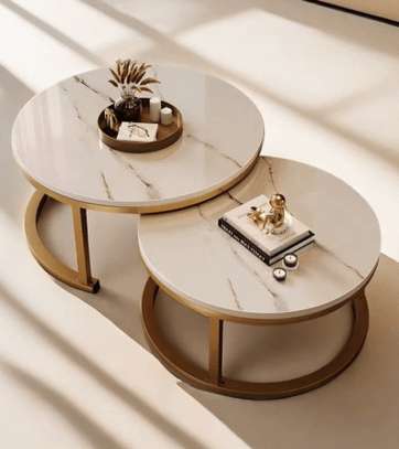 Coffee Table:Pair of Marble Tables In Riosiri image 2