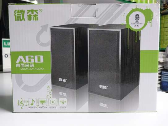 Wooden Multimedia USB Computer Speaker Desktop Subwoofer image 3