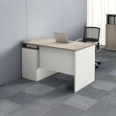 1400mm Brown Wood Executive Office Desk image 1