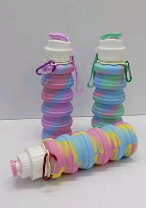 Portable silicone water bottles image 3