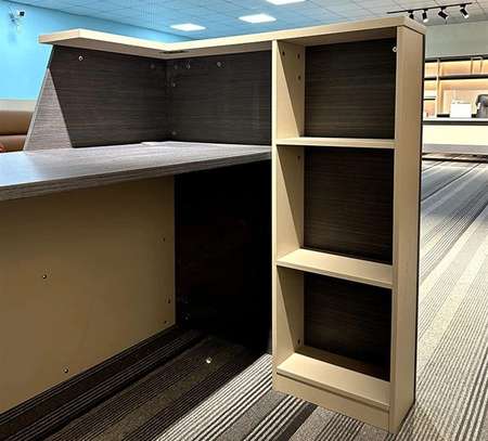 Office Desk:  200CM Reception Grey Office Desk image 5