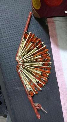 African print slay hand fan image 1