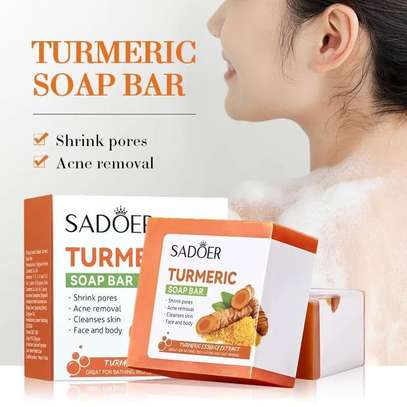 SADOER  Turmeric Anti Acne Soap, Face and Body Tumeric Soap image 3