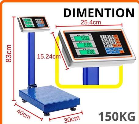 High Precision Digital Electronic Price Platform Scale 150kg image 1
