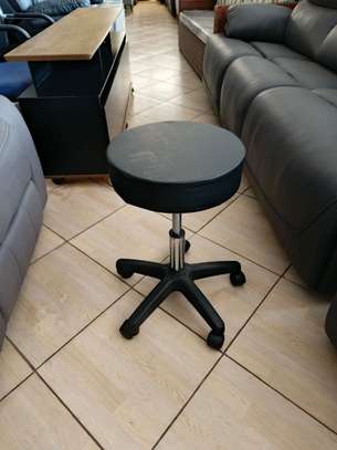 Office Barstool: Black Deluxe Lab Stool image 2
