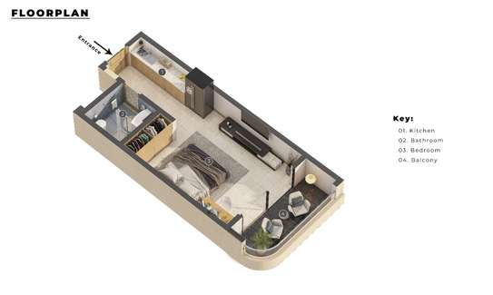 Studio Apartment with Swimming Pool at Nyali image 20