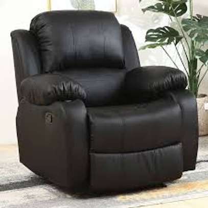 Leather Recliner Single Sofa Coach image 5