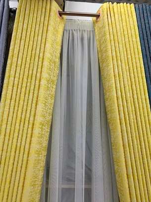 Yellow curtains available image 13