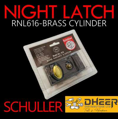 Night Latch Door Lock. (in black or gold) image 2