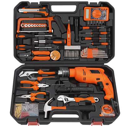 Tool kit with electric drill hand tool image 2