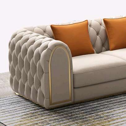 Trending 3 seater sofa /modern 3 seater tufted sofa image 1