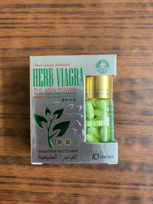 Green/ Orange Herbal Viagra Pills for men -10 pills image 1