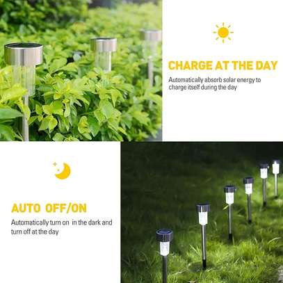 12 Pack Stainless Steel Solar Garden Lights Outdoor image 2
